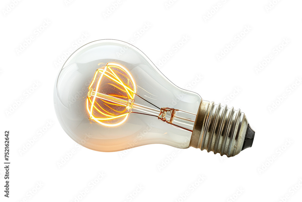 Light Bulb Isolated On Transparent Background