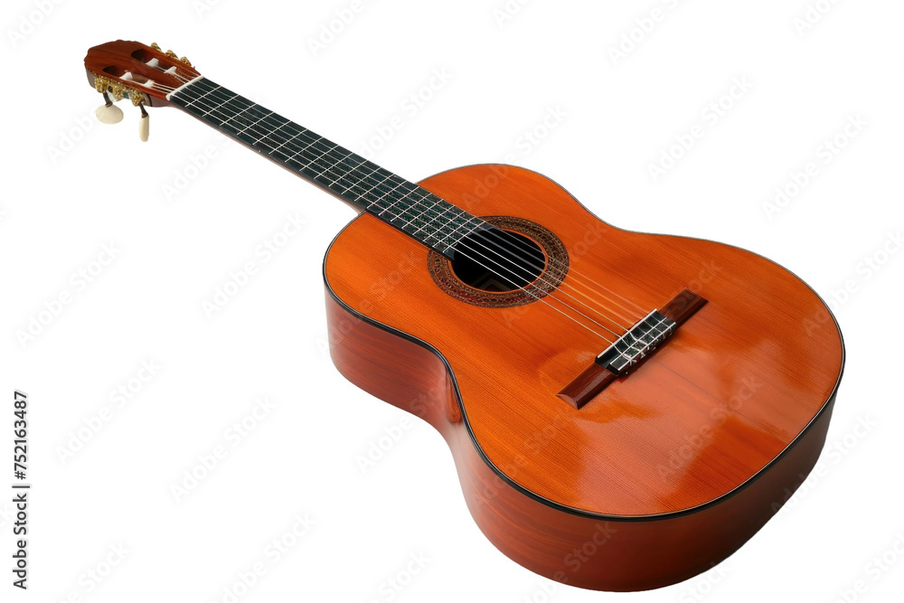 Classical Guitar Isolated On Transparent Background