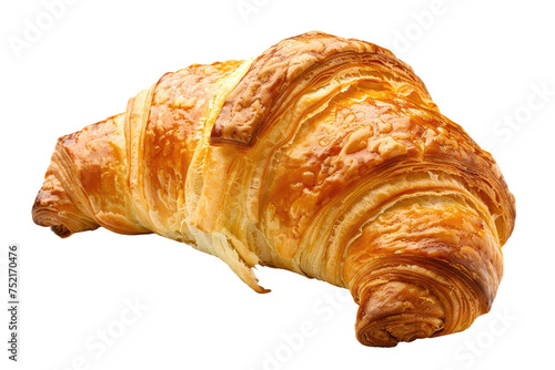 Breakfast Croissant Isolated On Transparent Background