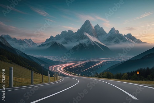 Strada verso la Montagna