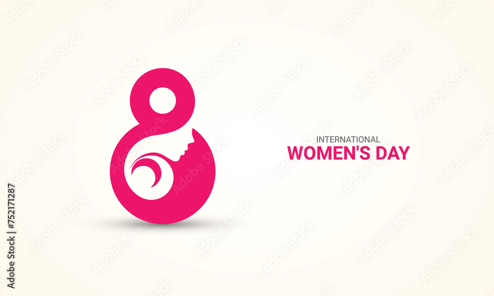8 march, Happy women's Day, Women's freedom, women's creative design for social media banner, poster. 8 march, Happy women's Day, Women's freedom, women's creative design for social media banner, poster.
