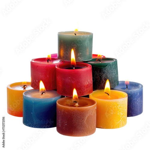 Candleholders isolated on transparent background