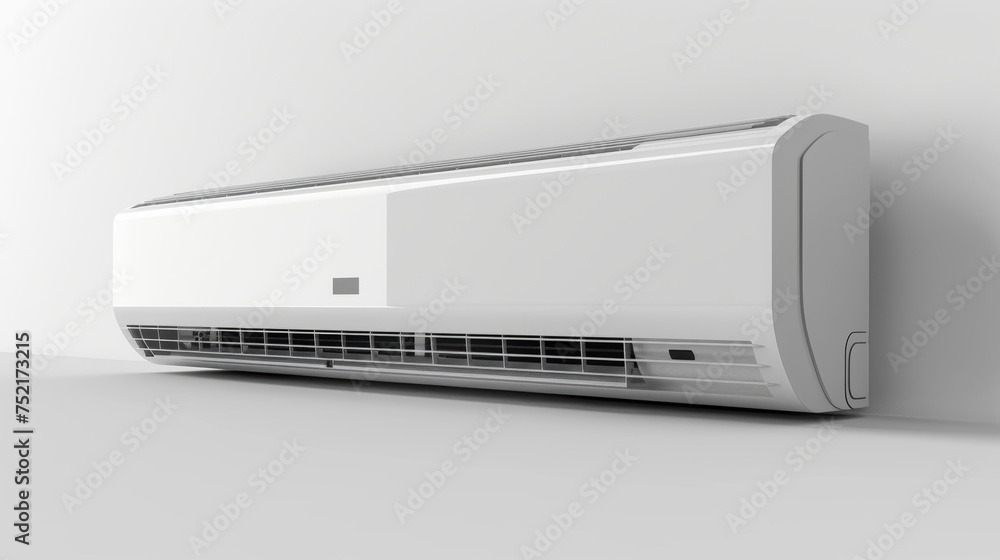 air conditioner on white background air conditioner on white background