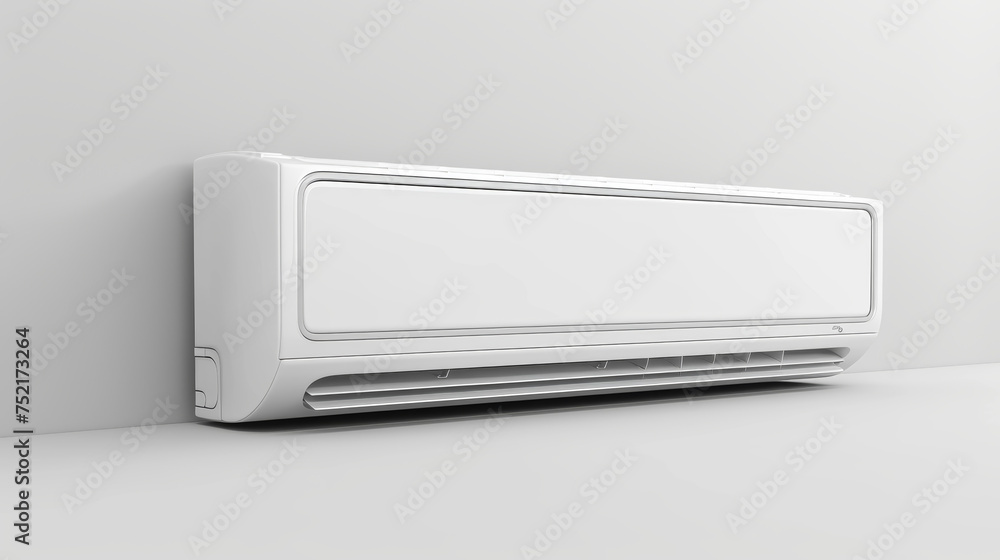 air conditioner on white background air conditioner on white background