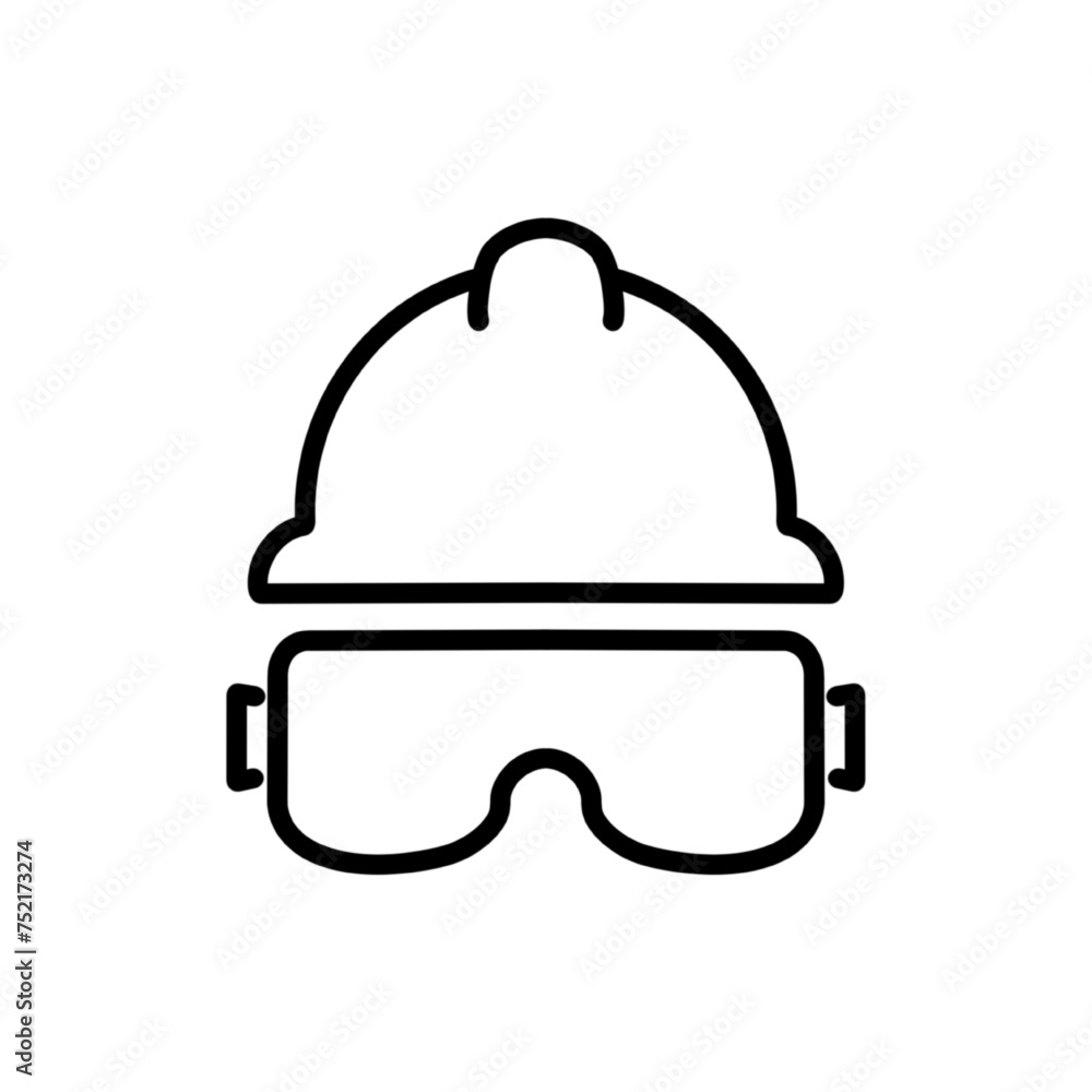 Safety helmet flat icon. Hard Hat Construction Icon Safety helmet flat icon. Hard Hat Construction Icon