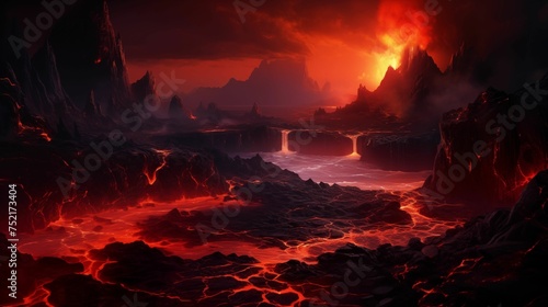 Image of molten lava landscape. © kept