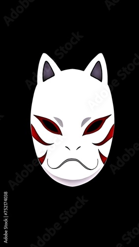 fox mask, kitsune mask, mask premium, japanese mythology, japanese cartoon, mask anime, kitusne, mask wallpaper