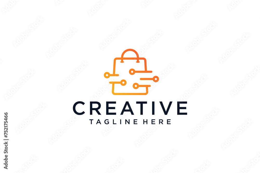 Creative online shop logo design Creative online shop logo design