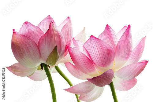Lotus Flowers Isolated On Transparent Background