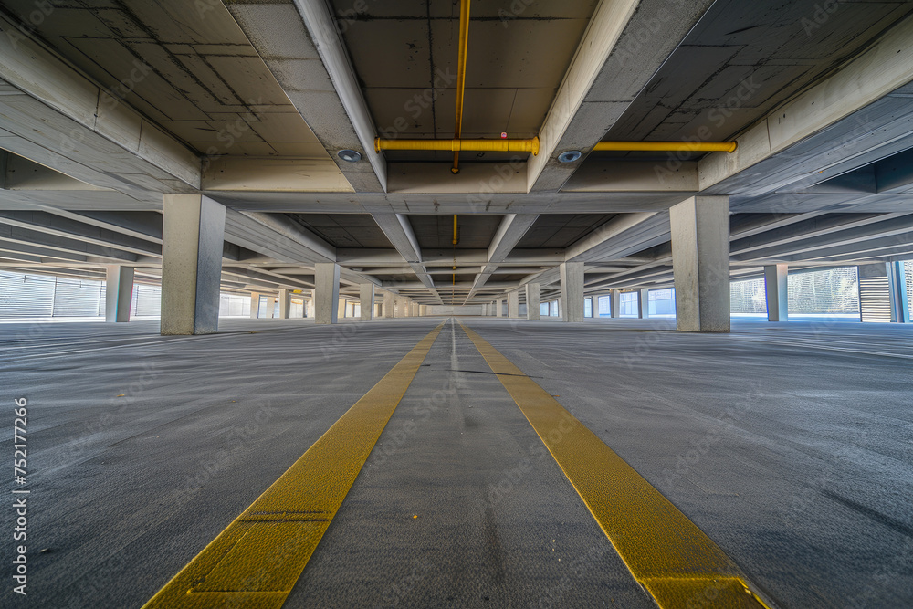 Echoes of Silence: Empty Basement Parking