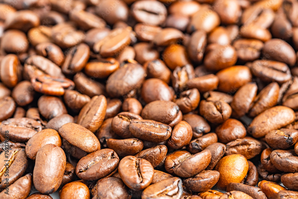 Obraz premium Ziarna kawy - tło 