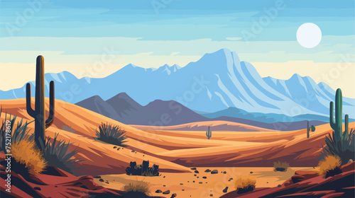 desert . Flat vector