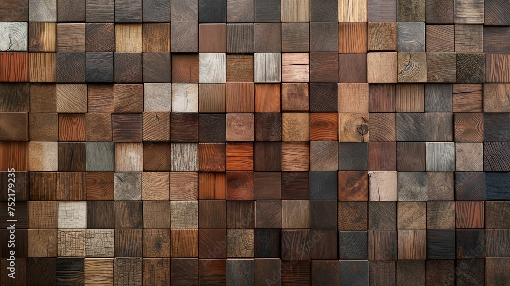 Image of wood laminate floor square samples. Image of wood laminate floor square samples.