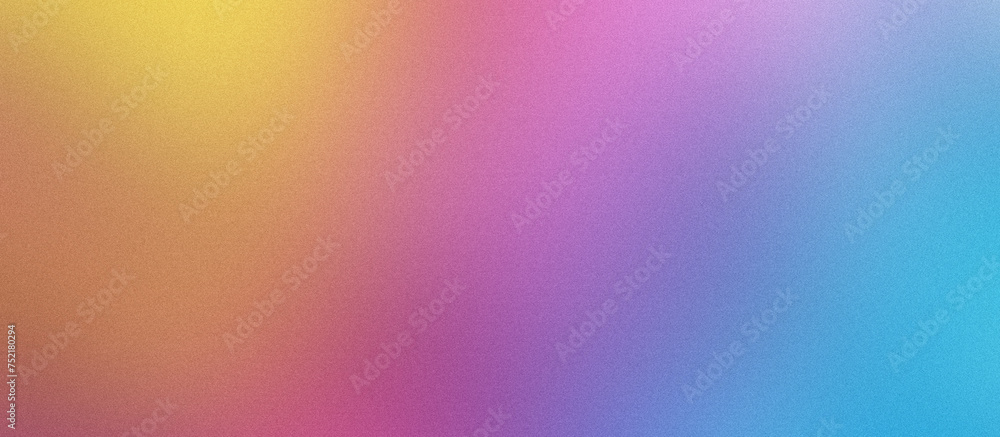 Orange, blue and purple grainy gradient background, blurred color noise texture, banner design