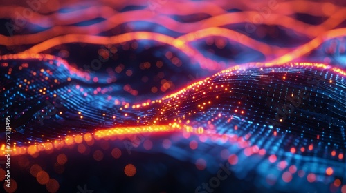 Computer Generated Image of a Mountain Range