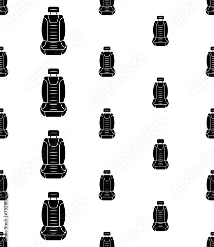 Car Bucket Seat Icon Seamless Pattern Y_2207001