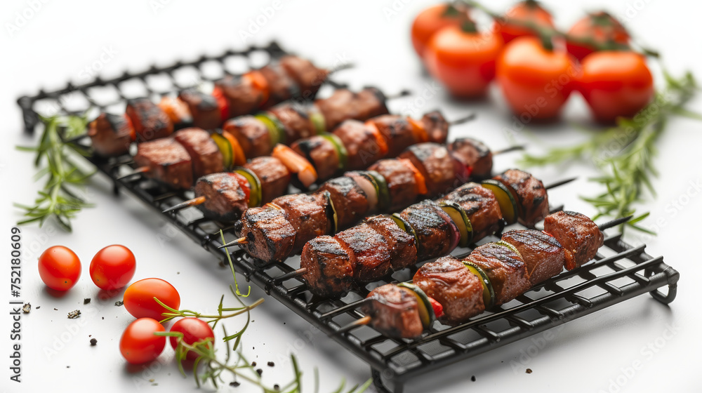 Barbecue on white background Barbecue on white background