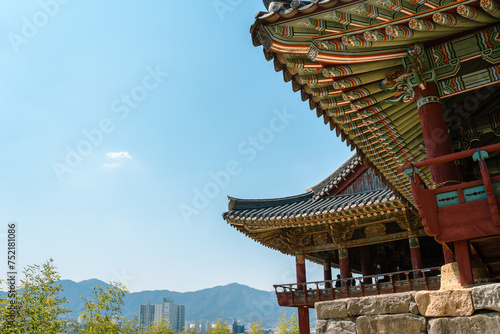 Yeongnamnu traditional pavilion in Miryang, Korea photo