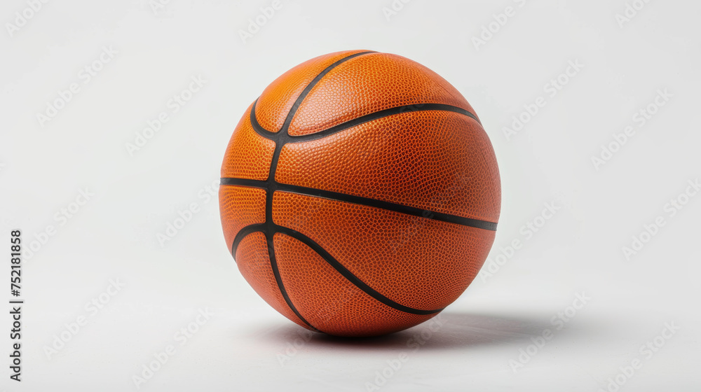 Fototapeta premium basketball ball on white background