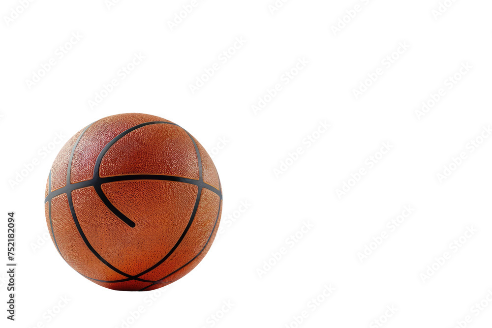 The Beauty of a Basketball Isolated On Transparent Background