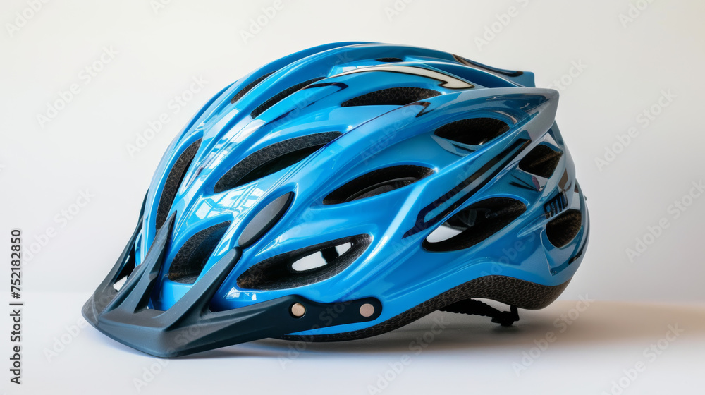 Fototapeta premium bike helmet on white background
