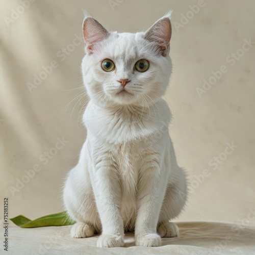 cat sitting on a chair 