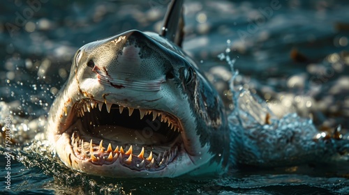 Close Up of Shark With Mouth Open