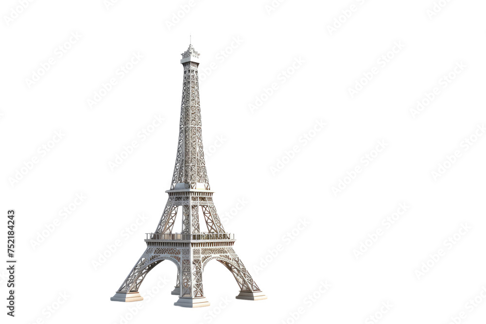 The Eiffel Tower Isolated On Transparent Background