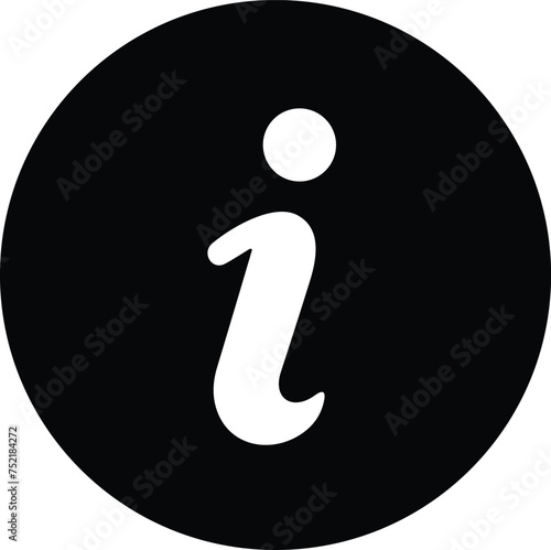 Info icon. Information sign. Info button. Info symbol flat style stock vector illustration