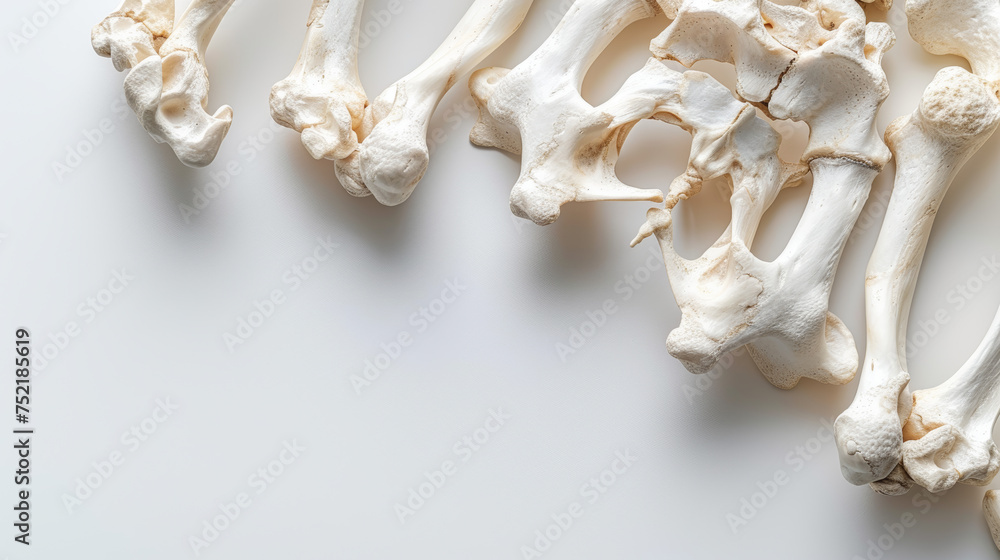 Naklejka premium bones on white background