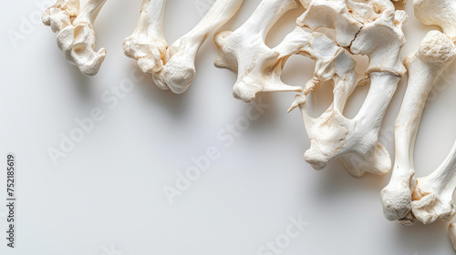 bones on white background