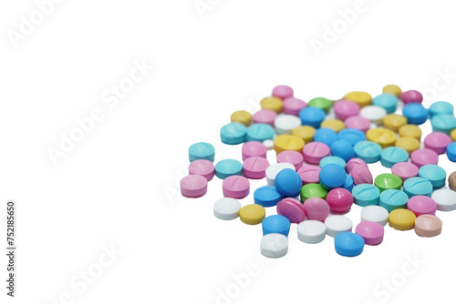 Vibrant Health Care Capsules Isolated On Transparent Background