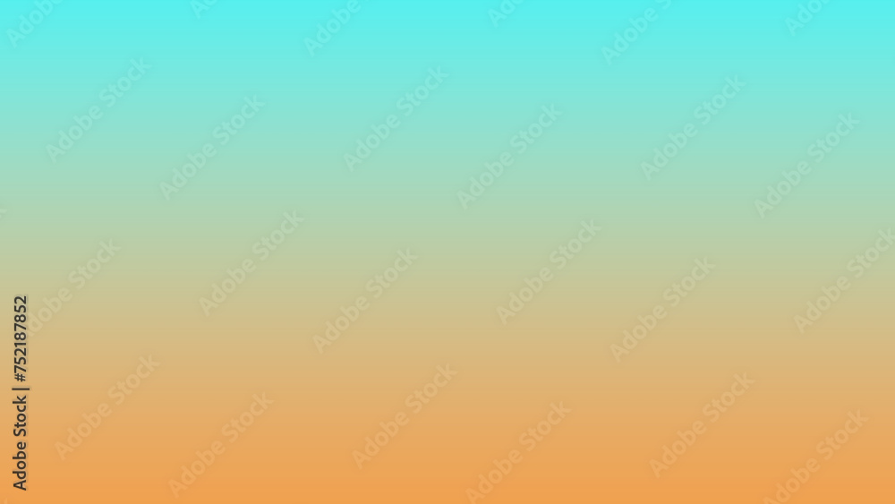Naklejka premium natural sunrise sky palette mixture of Fluorescent Blue , peachy orange and royal orange solid color linear gradient background