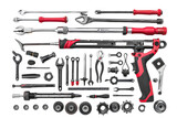 Essential Tool Collection Isolated On Transparent Background