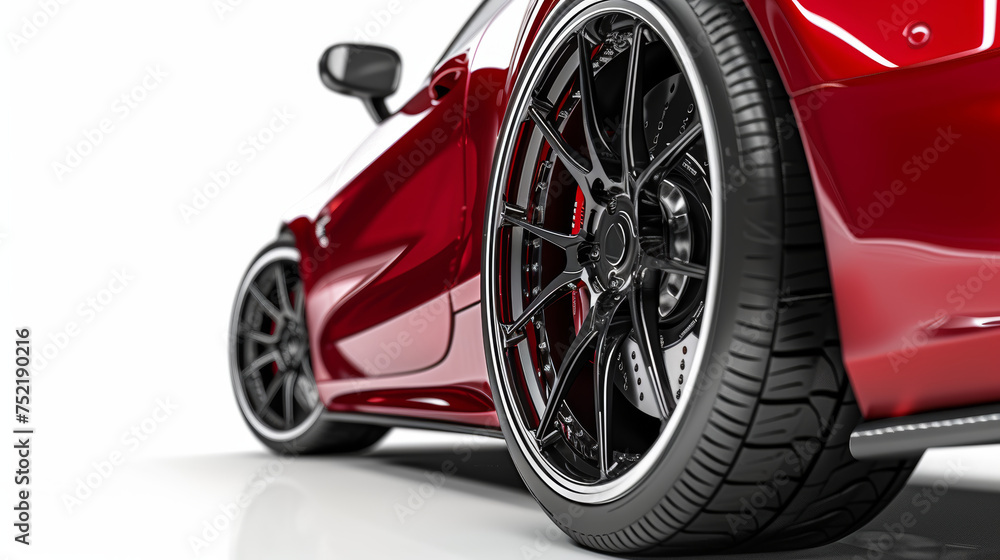 car wheel on white background car wheel on white background