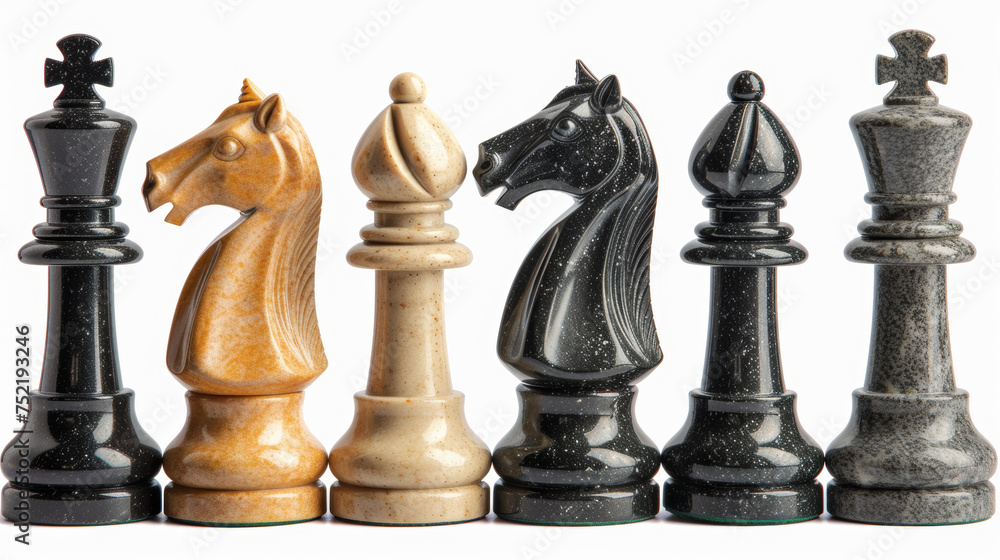 chess on white background chess on white background
