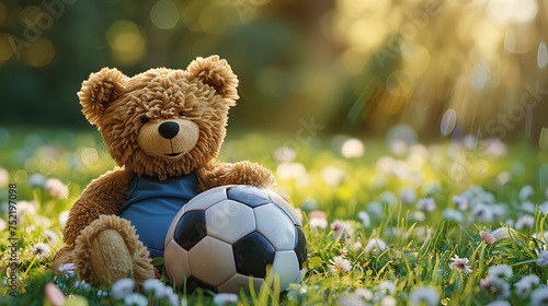 teddy bear on grass