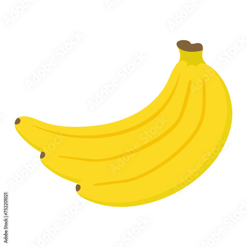 Ripe banana icon. Vector illustration.