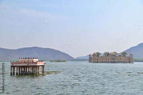 Scenery of Jal Mahal or Water Palace in Jaipur City, Rajasthan