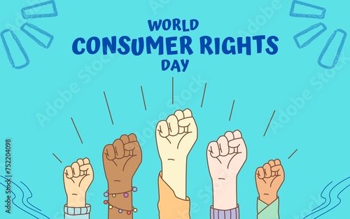 BLUE WORLD CONSUMER RIGHTS DAY TEMPLATE DESIGN 