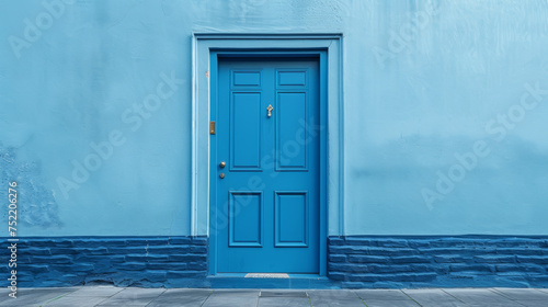entry door on white background © Vladislav