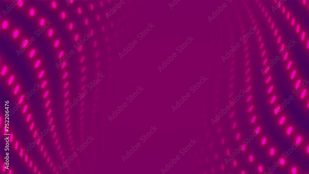 Animation neon dots move into the distance. Digital background. 4k video for your project. Animation neon dots move into the distance. Digital background. 4k video for your project.