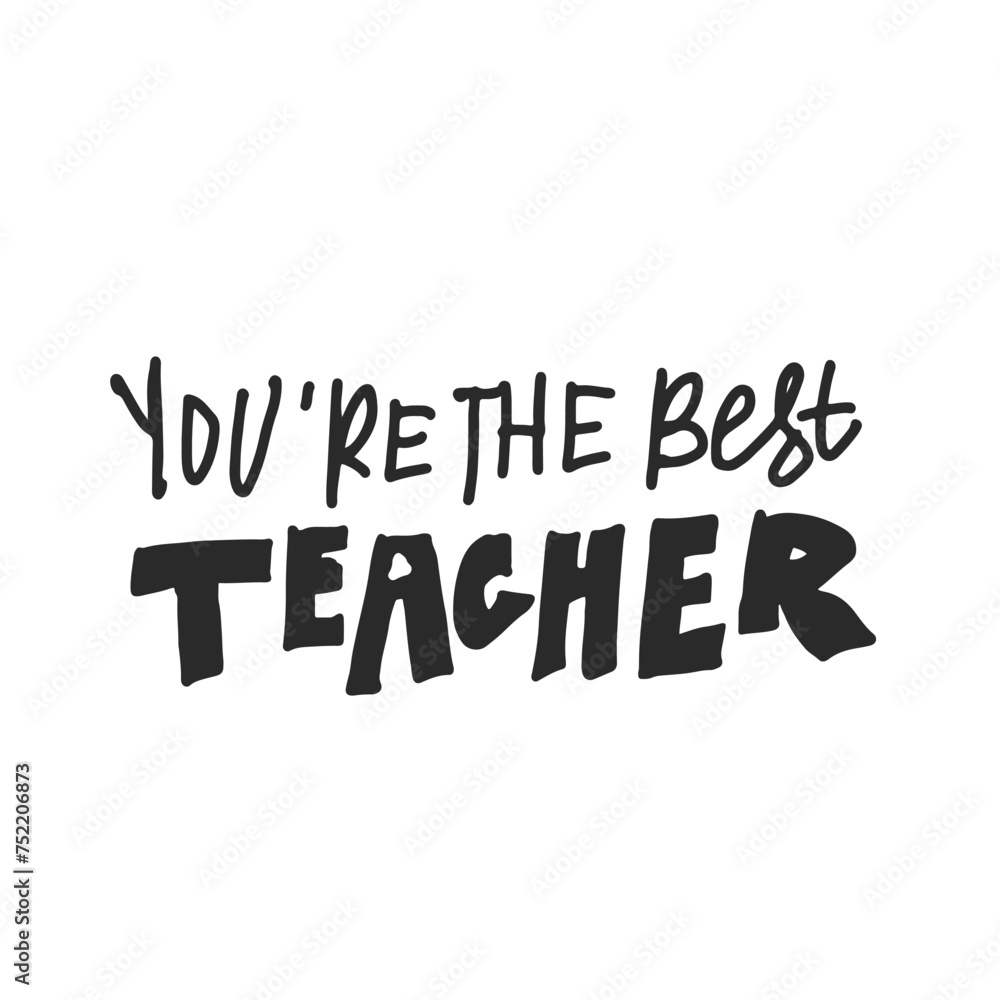 Teachers card. Card for Teacher's day. Hand lettering for your design Teachers card. Card for Teacher's day. Hand lettering for your design