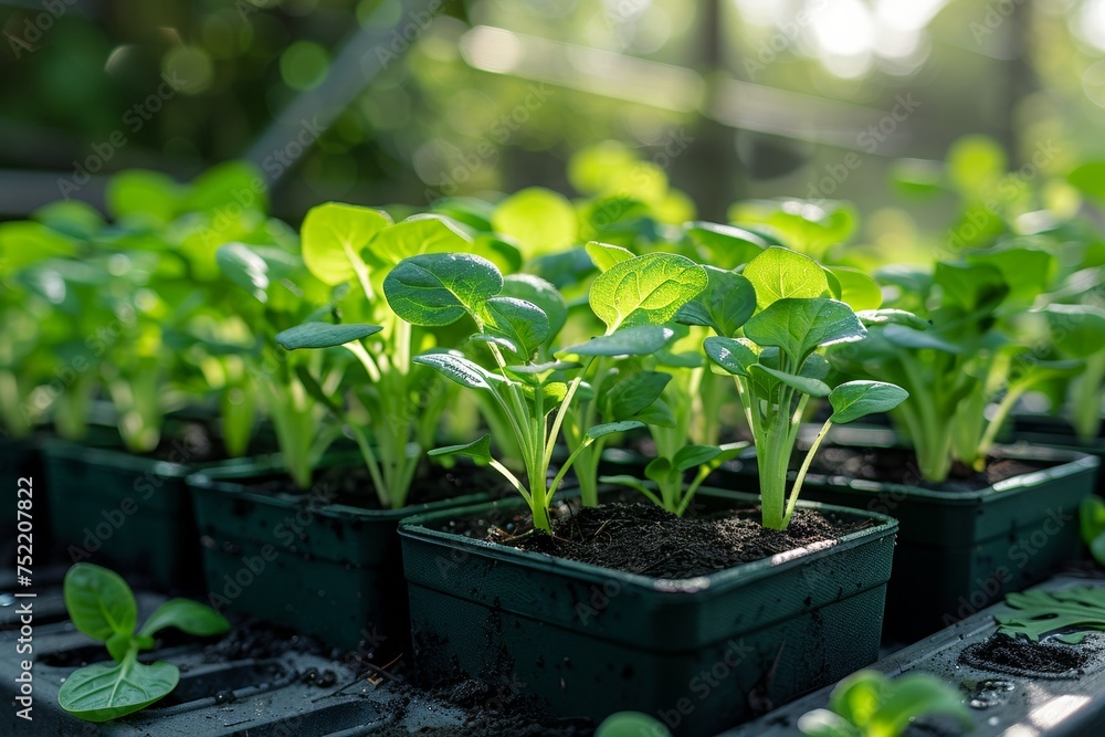 In the agricultural cycle, green growth flourishes in spring, nurturing organic vegetables in the greenhouse. In the agricultural cycle, green growth flourishes in spring, nurturing organic vegetables in the greenhouse.