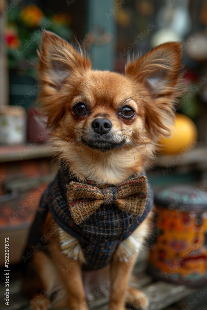 A cute portrait captures the adorable charm of a small puppy, with its sweet expression and furry coat. A cute portrait captures the adorable charm of a small puppy, with its sweet expression and furry coat.