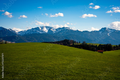 mountain landscape, alps, allgäu, spring