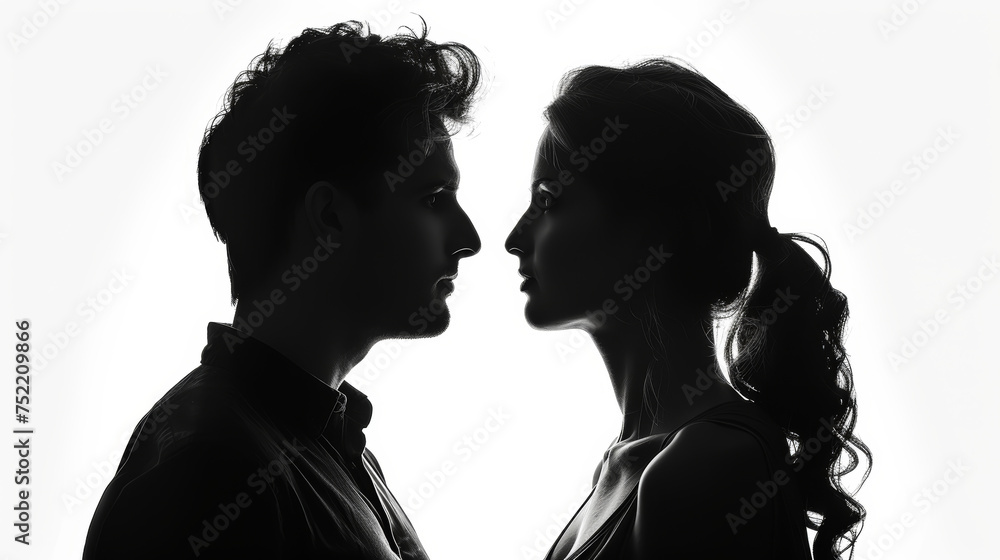 flirting on white background flirting on white background