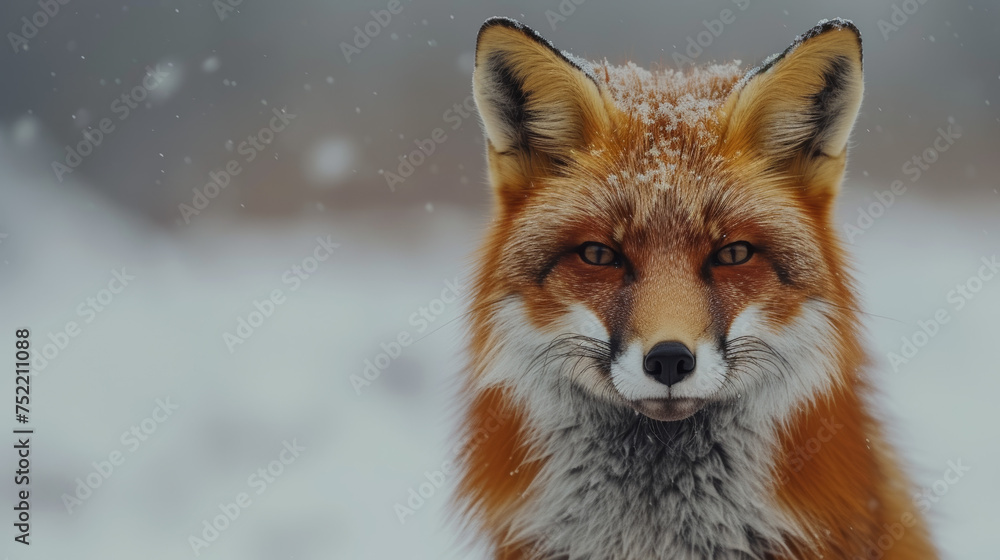 fox on white background fox on white background