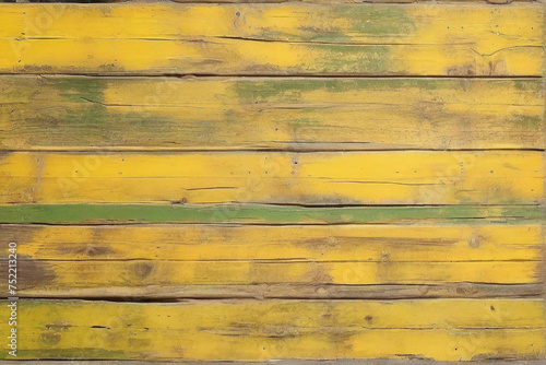Wallpaper Mural yellow and green painted and old and dirty and weathered wood wall wooden plank board texture background Torontodigital.ca