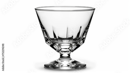 glass on white background